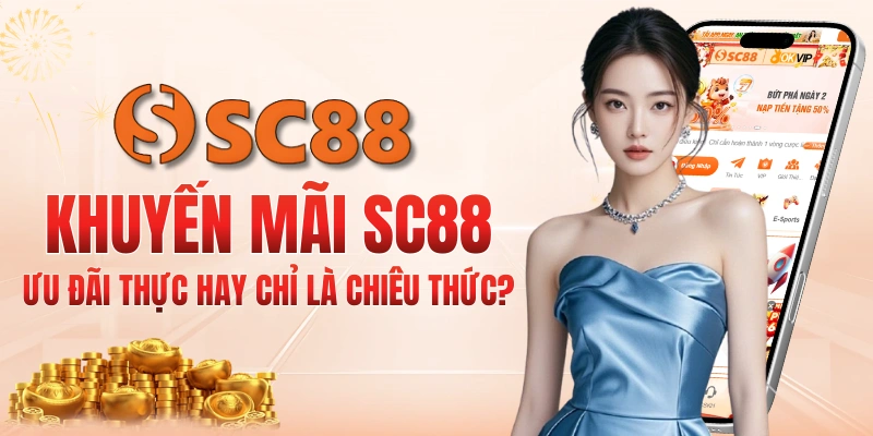 SC88 khuyến mãi – Thưởng nạp đầu 100%, hoàn trả 1.2%, VIP tích điểm